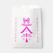 Gepersonaliseerde roze huis Het is een meisje Bedankzakje (Voorkant)