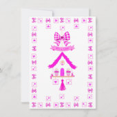 Gepersonaliseerde roze huis Het is een meisje Kaart (Voorkant)