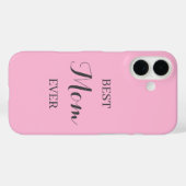 Gepersonaliseerde Roze iPhone Case - Aangepaste na (Achterkant (horizontaal))