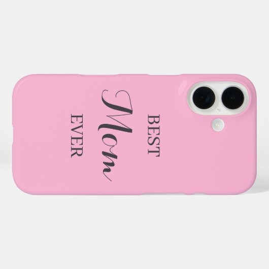 Gepersonaliseerde Roze iPhone Case - Aangepaste na (Achterkant (horizontaal))
