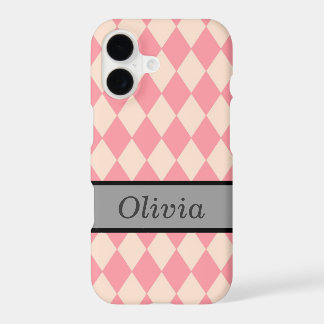 Gepersonaliseerde Roze iPhone Hoes Voor Alle Model
