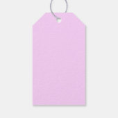 Gepersonaliseerde roze kerstdennenappels  cadeaulabel (Achterkant)