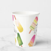 Gepersonaliseerde roze kinderen Birthday Party Papieren Bekers (Rechts)