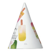 Gepersonaliseerde roze kinderen van afgelopen dag feesthoedjes (Rechts)