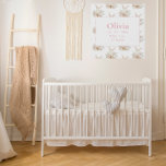 Gepersonaliseerde roze konijnenpatronen imitatie canvas print<br><div class="desc">Roze konijnenkonijn in een mandje voor de teenwilgen, omringd door pastelkleurige bloemen, zal zo schattig zijn voor de kindermuur van baby. Dit schattige canvas kan gepersonaliseerd worden met de naam en de geboortestaat van de baby. Dit ontwerp kan naar om het even welk punt worden overgebracht Zazzle. 100% klanttevredenheid elke...</div>