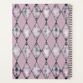 Gepersonaliseerde Roze Lavendel Harlequin Planner (Achterkant)