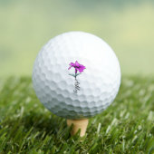 Gepersonaliseerde roze lelie bloem golfballen (Insitu Shirt)