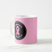 Gepersonaliseerde Roze Lint Apotheker Koffie Mok (Voorkant links)
