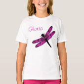 Gepersonaliseerde roze lippendik t-shirt (Voorkant)