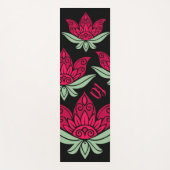 Gepersonaliseerde roze lotus bloem yogamat (Voorkant)