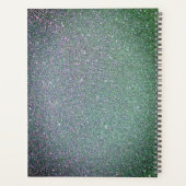 Gepersonaliseerde roze marmer minty groen planner (Achterkant)