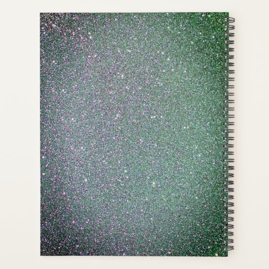 Gepersonaliseerde roze marmer minty groen planner (Achterkant)