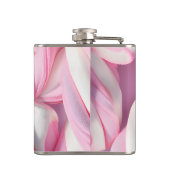 Gepersonaliseerde Roze Marshmallow Twist Heupfles (Achterkant)