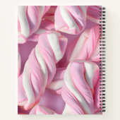 Gepersonaliseerde Roze Marshmallow Twist Notitieboek (Achterkant)