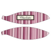 Gepersonaliseerde Roze Mauve Stripes Basketbal (Panelen)