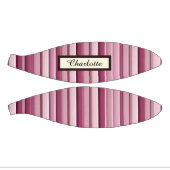 Gepersonaliseerde Roze Mauve Stripes Mini Basketba Basketbal (Panelen)