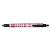 Gepersonaliseerde roze Mauve Stripes Pen (Achterkant)
