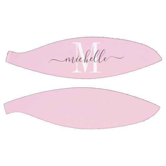 Gepersonaliseerde roze meisje monogrammed basketba basketbal (Panelen)