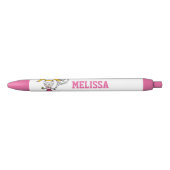 Gepersonaliseerde roze meisjes tennis Birthday par Blauwe Inkt Pen (Voorkant)