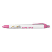 Gepersonaliseerde roze meisjes tennis Birthday par Blauwe Inkt Pen (Bovenkant)