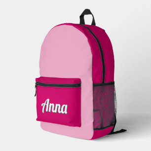 Gepersonaliseerde  Roze Moderne Girly Bedrukte Rugzak