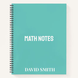 Gepersonaliseerde roze moderne school Wiskunde not Notitieboek
