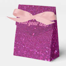 Gepersonaliseerde roze mousserende glitter