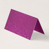 Gepersonaliseerde roze mousserende glitter visitekaartje (Achterkant)
