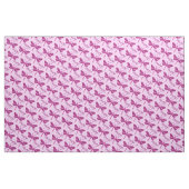 Gepersonaliseerde roze naam libel gestileerd patro stof (Fat Quarter)