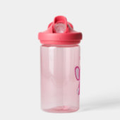 Gepersonaliseerde roze olifantenwaterfles waterfles (Voorkant)