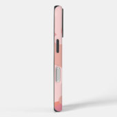 Gepersonaliseerde roze-oranje moleculen Case-Mate iPhone case (Achterkant / Rechts)