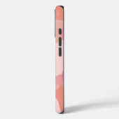 Gepersonaliseerde roze-oranje moleculen Case-Mate iPhone case (Achterkant / Links)