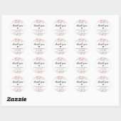 Gepersonaliseerde roze Paarse gemengde bloemen Ronde Sticker (Vel)