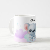 Gepersonaliseerde Roze & Paarse Koala Mok – Aangep (Voorkant links)