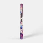 Gepersonaliseerde roze Paarse Waterverf vlinder Samsung Galaxy Hoesje (Rechterkant)