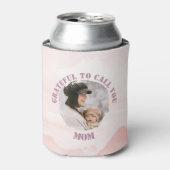 Gepersonaliseerde Roze Pastel Koelbox voor mama Blikjeskoeler (Blikje Voorkant)