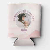 Gepersonaliseerde Roze Pastel Koelbox voor mama Blikjeskoeler (Voorkant)