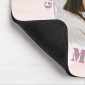 Gepersonaliseerde Roze Pastel Muismat voor mama (Hoek)