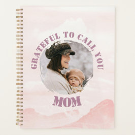 Gepersonaliseerde Roze Pastel Planner voor Mama