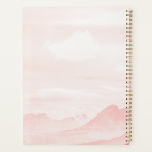 Gepersonaliseerde Roze Pastel Planner voor Mama (Achterkant)