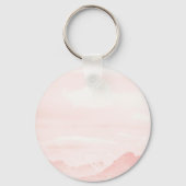 Gepersonaliseerde Roze Pastel Sleutelhanger voor m (Achterkant)
