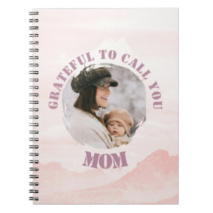 Gepersonaliseerde Roze Pastel Spiral Notitieboek v