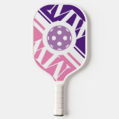 Gepersonaliseerde roze picklebalracket voor vrouwe pickleball paddle (Achterkant)