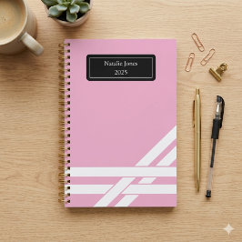 Gepersonaliseerde Roze Planner Aangepaste Naam Jou