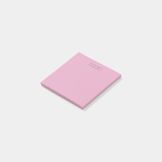 Gepersonaliseerde roze Post-it- Notities Post-it® Notes (Schuin)
