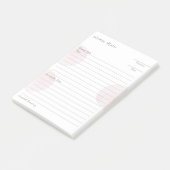 Gepersonaliseerde roze preek notities gevoerd post-it® notes (Schuin)