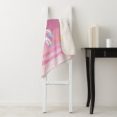 Gepersonaliseerde roze prinses sherpa deken (In situ)