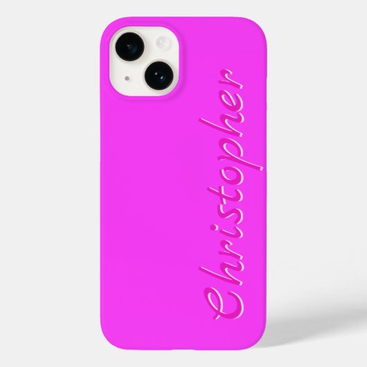 Gepersonaliseerde roze radiale textuur 15 Case-Mate iPhone case (Achterkant)