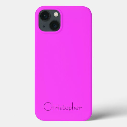 Gepersonaliseerde roze radiale textuur Case-Mate iPhone case (Achterkant)