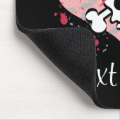 Gepersonaliseerde roze romp muismat (Hoek)